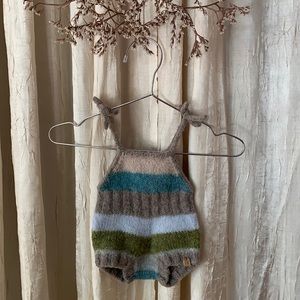 Handmade • Striped Knit Romper